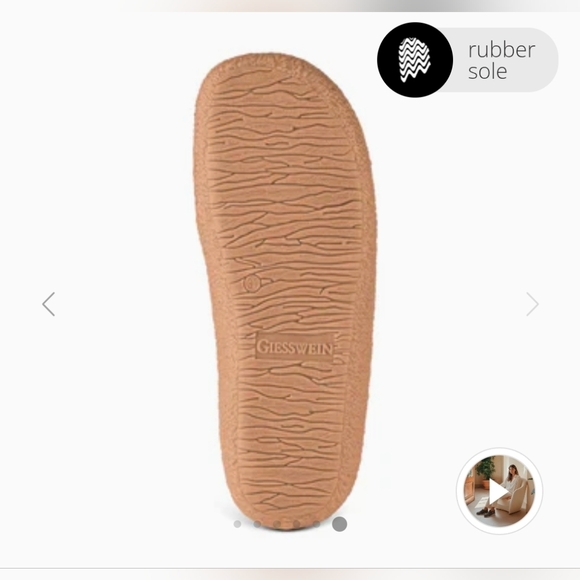 Giesswein Vent Virgin Wool Slippers in Gray Size 38 US 7 Womens MSRP $114 EUC - Picture 15 of 16